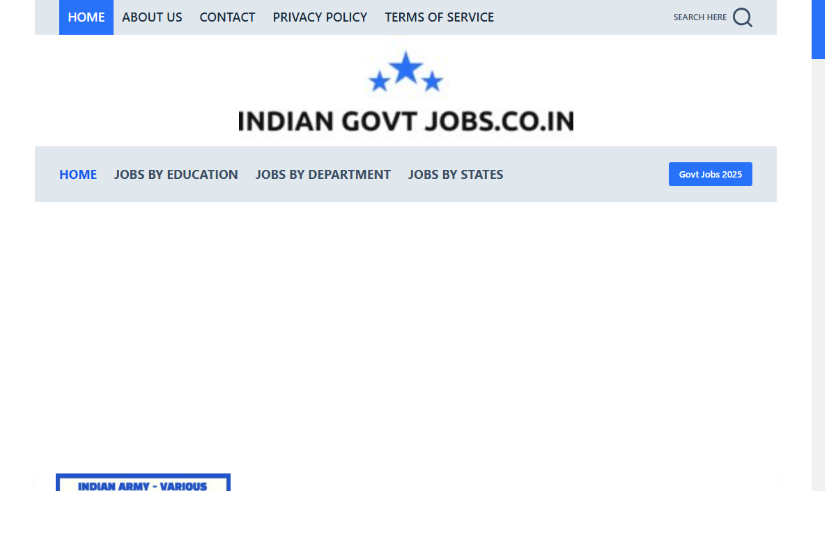 Indian Govt Jobs Screenshot