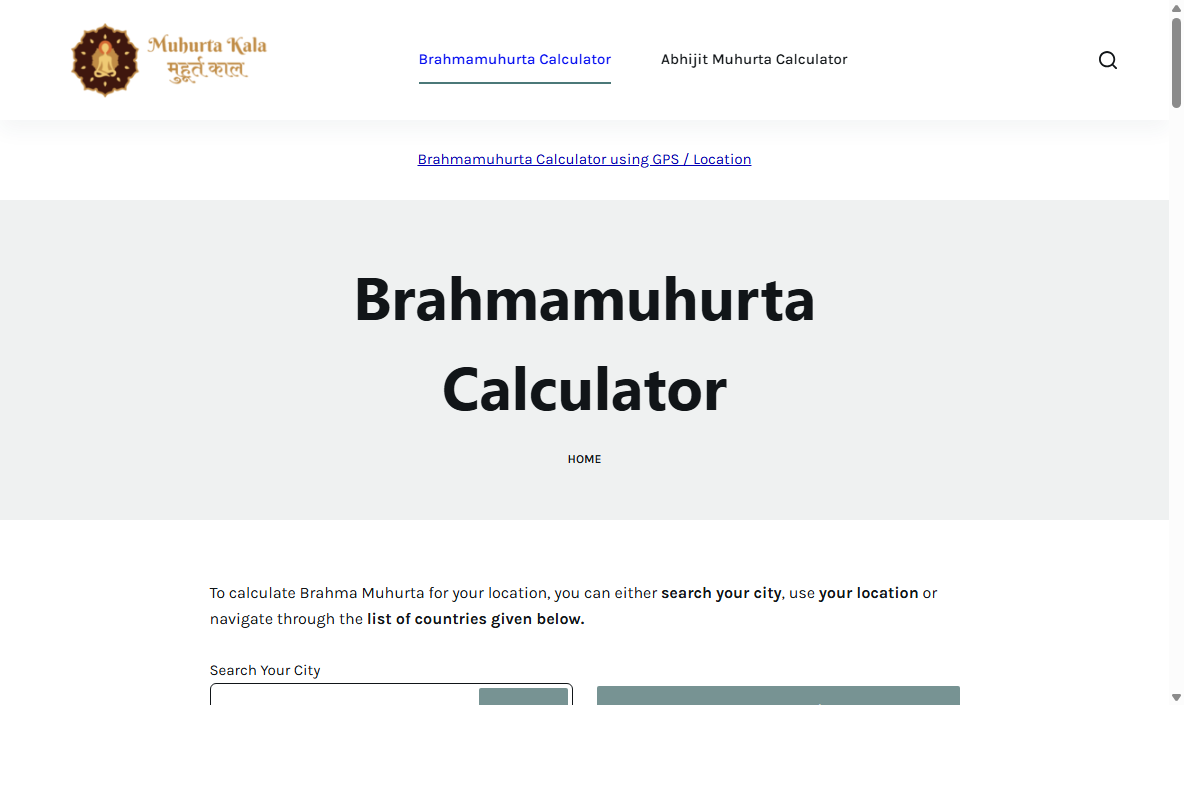 MuhurtaKala Screenshot